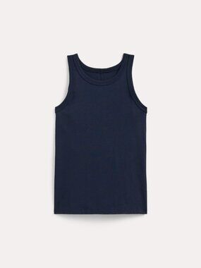 Everlane Women's Tank in Essential Cotton in Navy, Size Medium